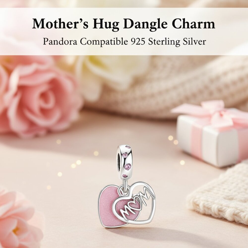 For Mom I love you! Charm For Bracelet Ale S925.